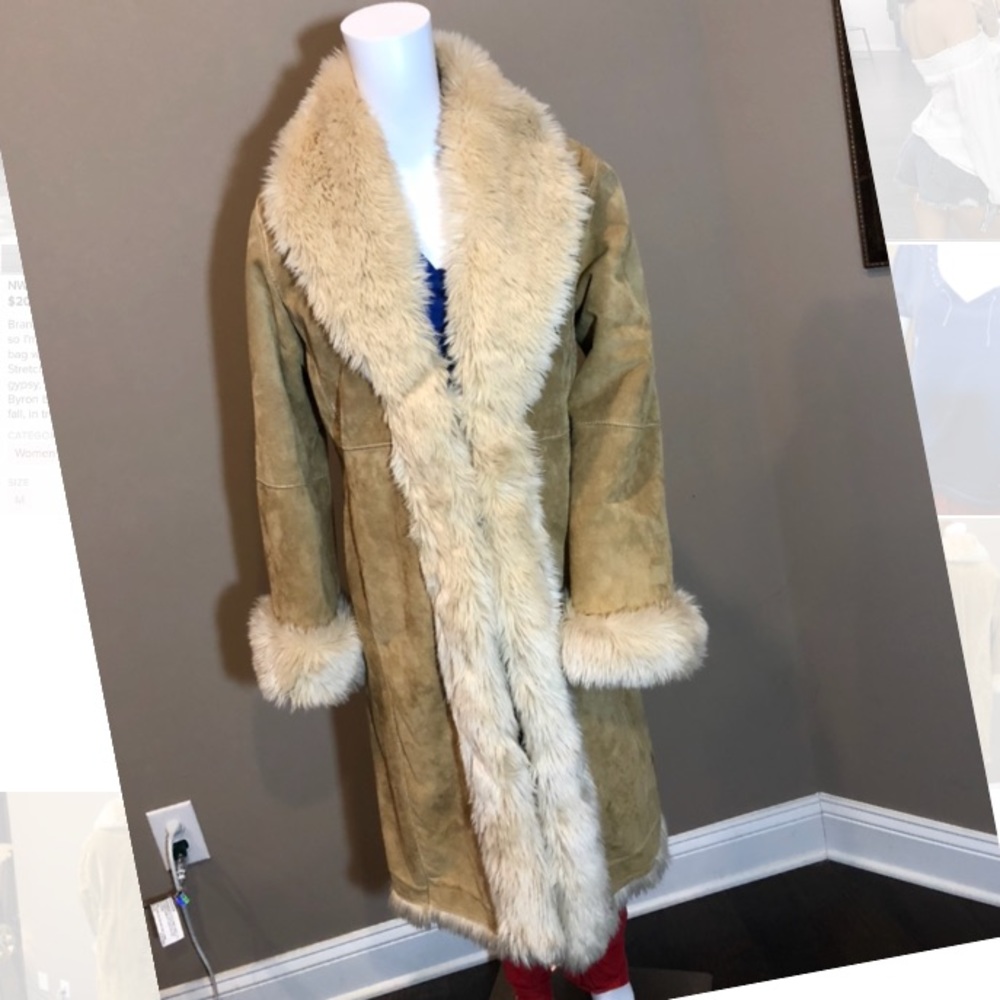 Wilson’s Leather Coat - Suede and Faux Shearling